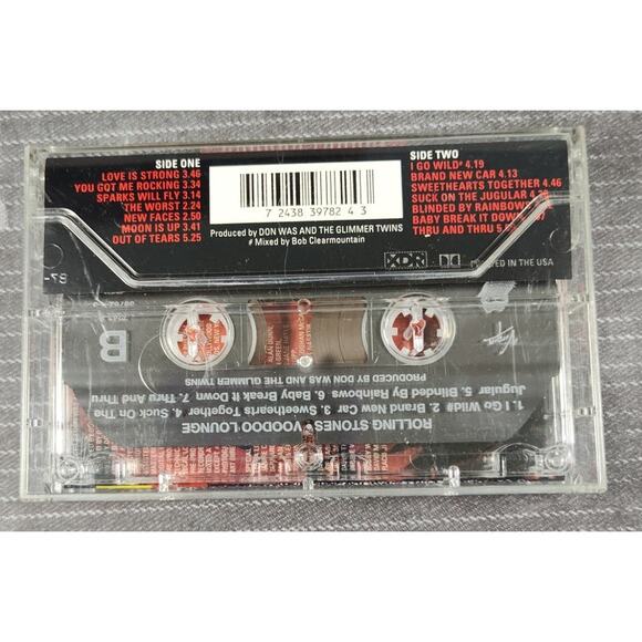 The Rolling Stones Voodoo Lounge Cassette Tape You Got Me Rocking & More - Picture 2 of 3